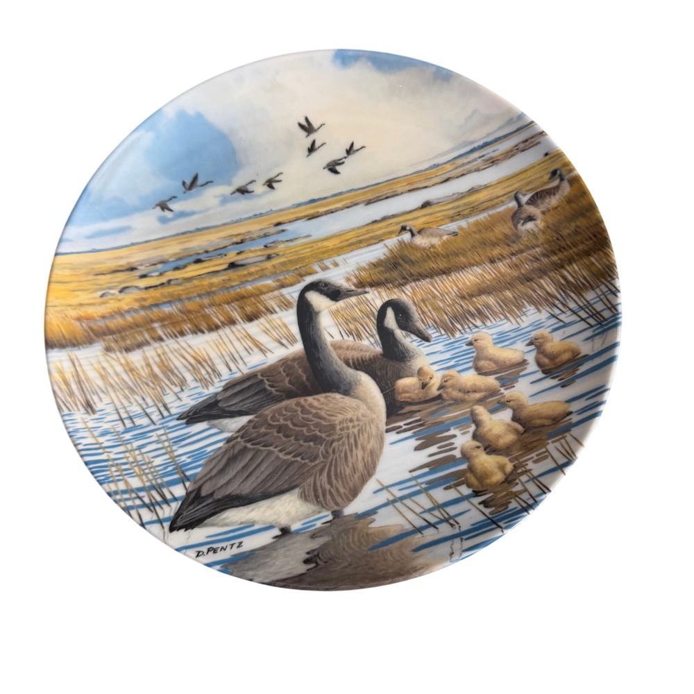 Donald Pentz The Family 1987 Dominion‎ Limited Edition Collector Plate Geese